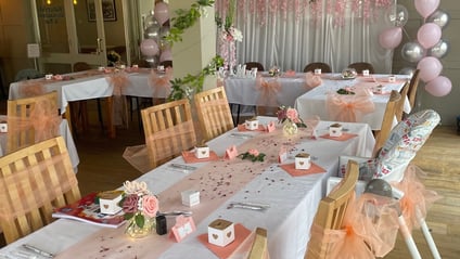The function room at the River Haven Hotel